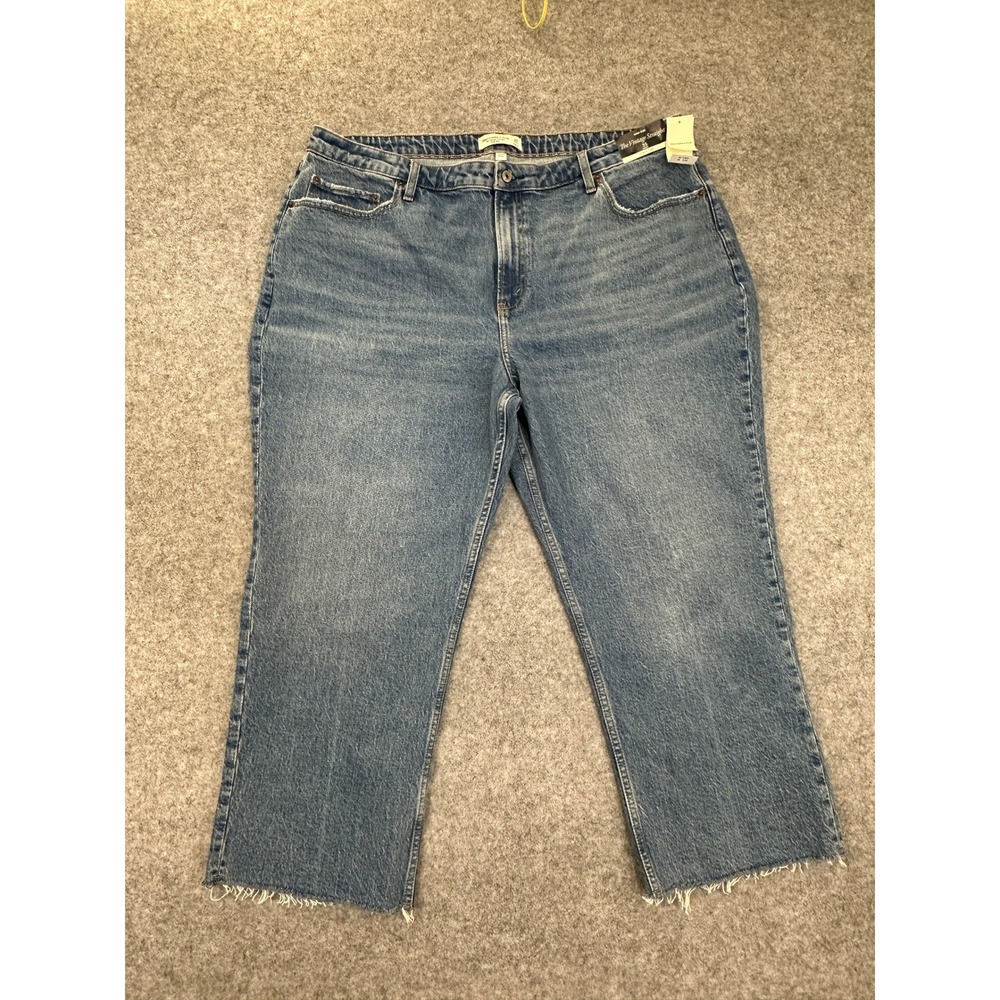Abercrombie & Fitch Jeans Womens 35 Short Blue Curve Love Vintage Straight New